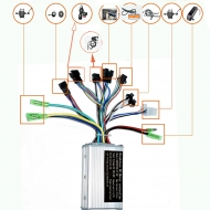 Набор для электрификации велосипеда E-Motion Kit (мотор-колесо переднее, контроллер, ручка газа)